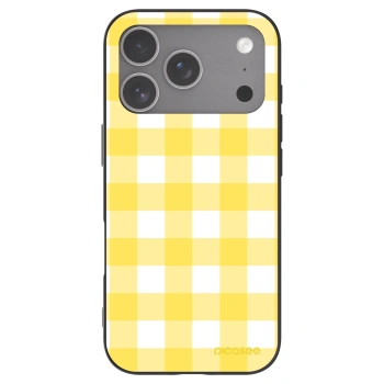 Picasee husă neagră din silicon pentru Apple iPhone 18 Pro - Gride lemon
