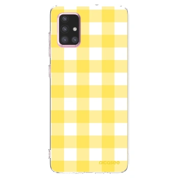 Picasee husă transparentă din silicon pentru Samsung Galaxy A71 A715F - Gride lemon