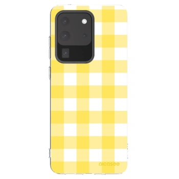 Picasee husă transparentă din silicon pentru Samsung Galaxy S20 Ultra 5G G988F - Gride lemon
