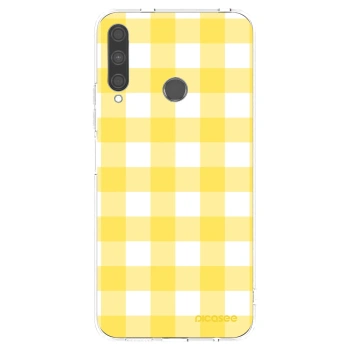 Picasee husă transparentă din silicon pentru Huawei P40 Lite E - Gride lemon