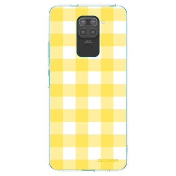 Picasee husă neagră din silicon pentru Xiaomi Redmi Note 9 - Gride lemon