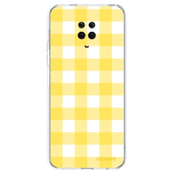 Picasee husă transparentă din silicon pentru Xiaomi Redmi Note 9S - Gride lemon