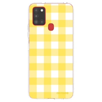 Picasee husă transparentă din silicon pentru Samsung Galaxy A21s - Gride lemon