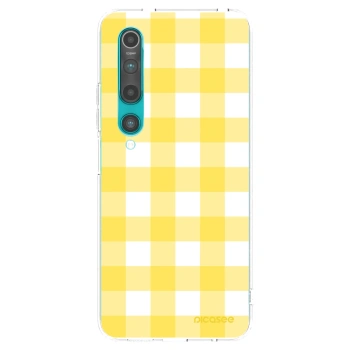 Picasee husă transparentă din silicon pentru Xiaomi Mi 10 - Gride lemon