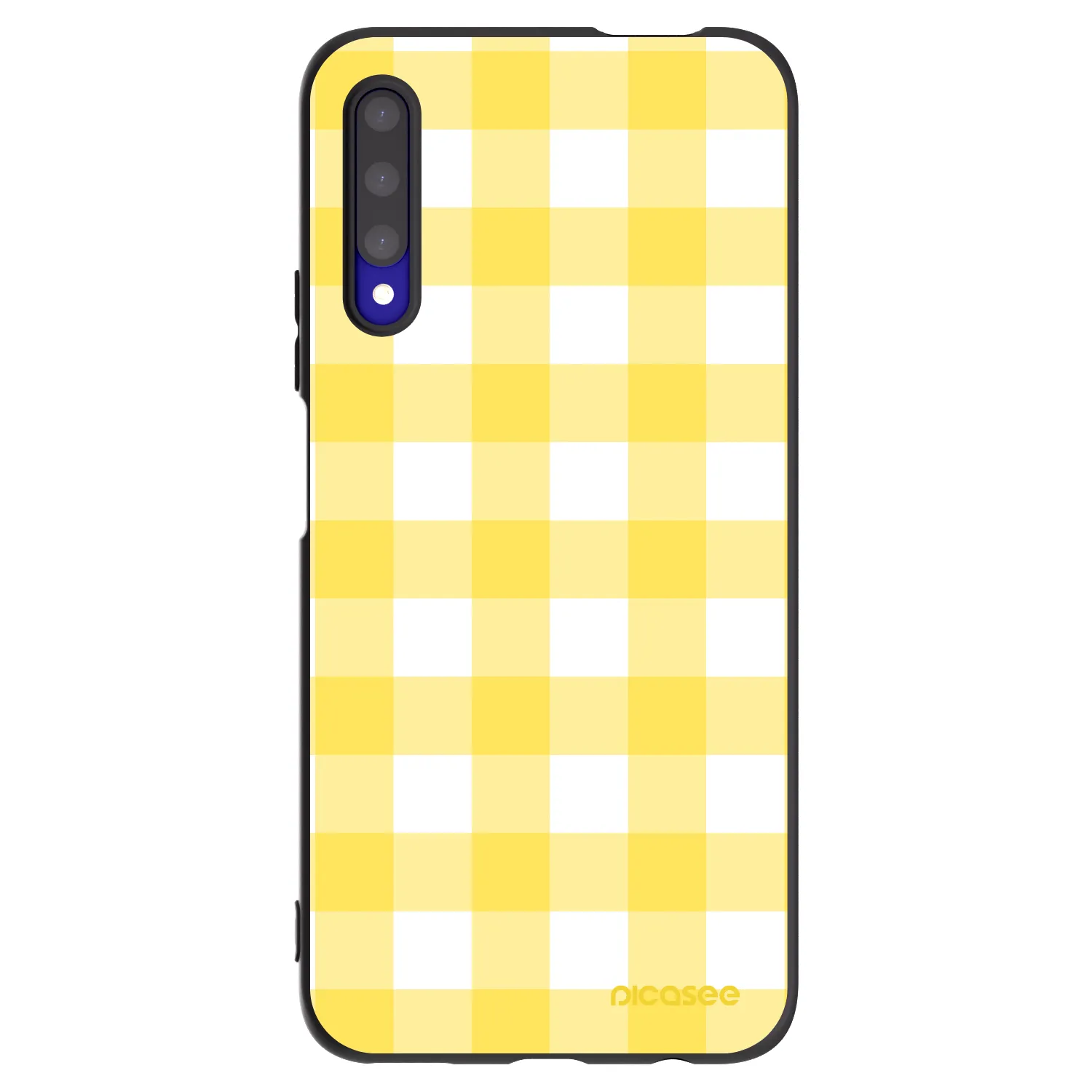 Picasee husă neagră din silicon pentru Honor 9X Pro - Gride lemon