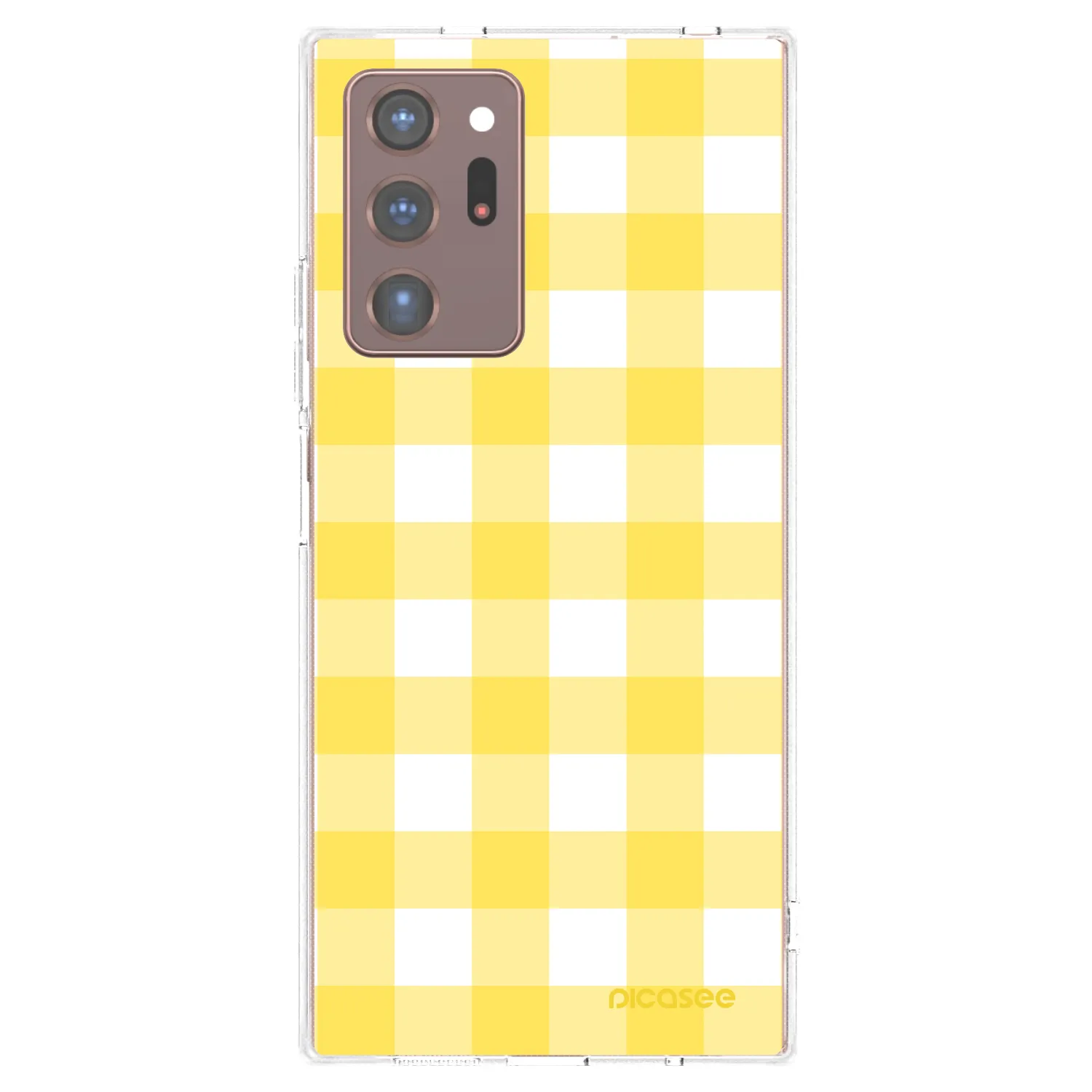 Picasee husă transparentă din silicon pentru Samsung Galaxy Note 20 Ultra - Gride lemon