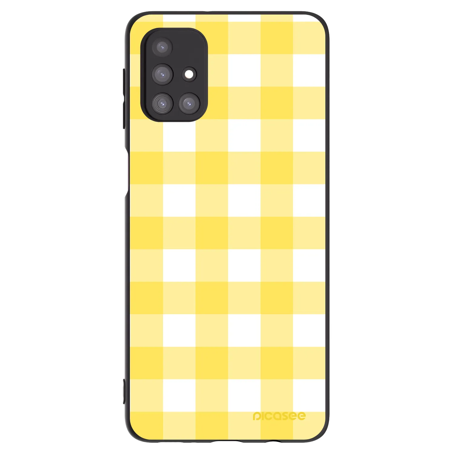 Picasee husă neagră din silicon pentru Samsung Galaxy M31s - Gride lemon