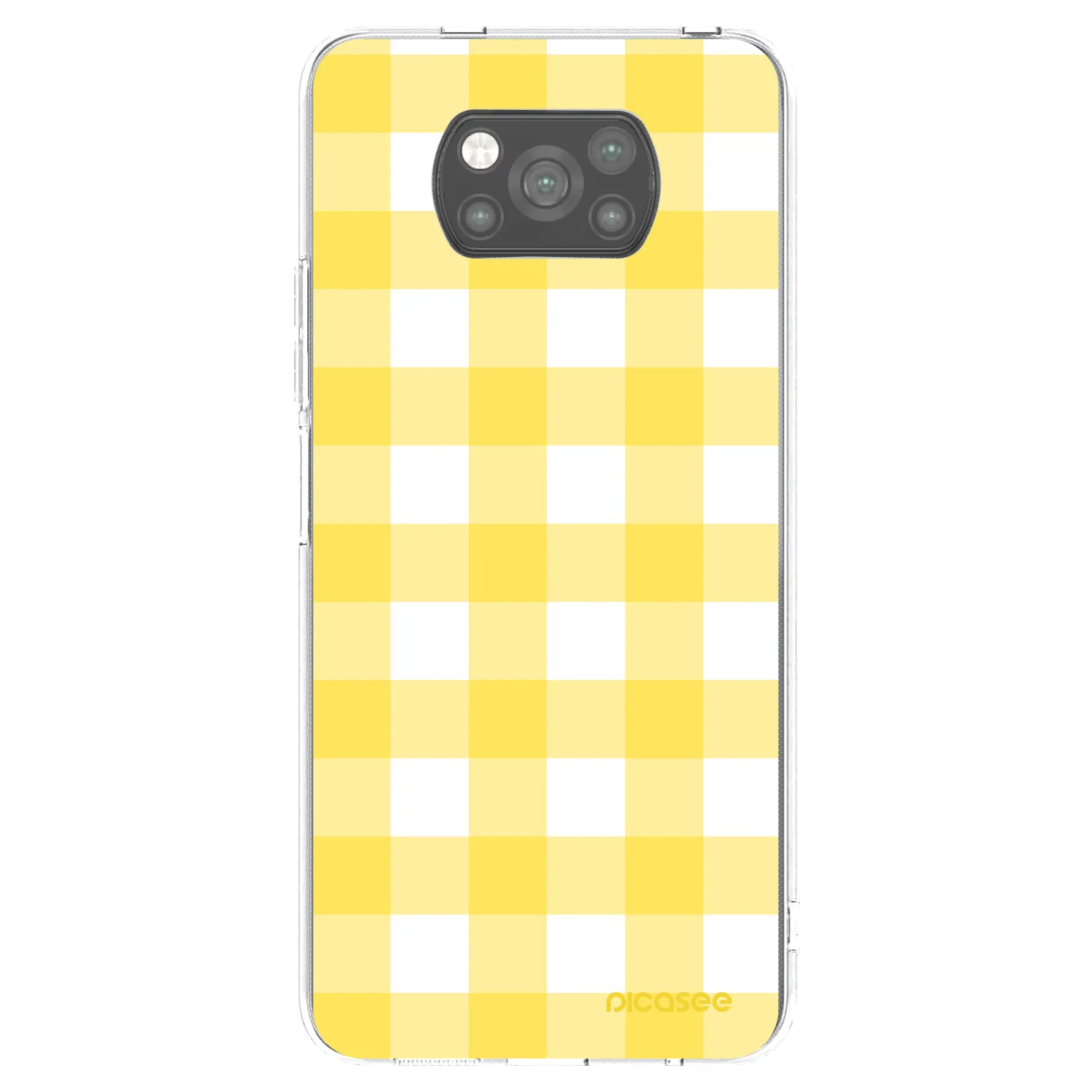 Picasee husă neagră din silicon pentru Xiaomi Poco X3 - Gride lemon