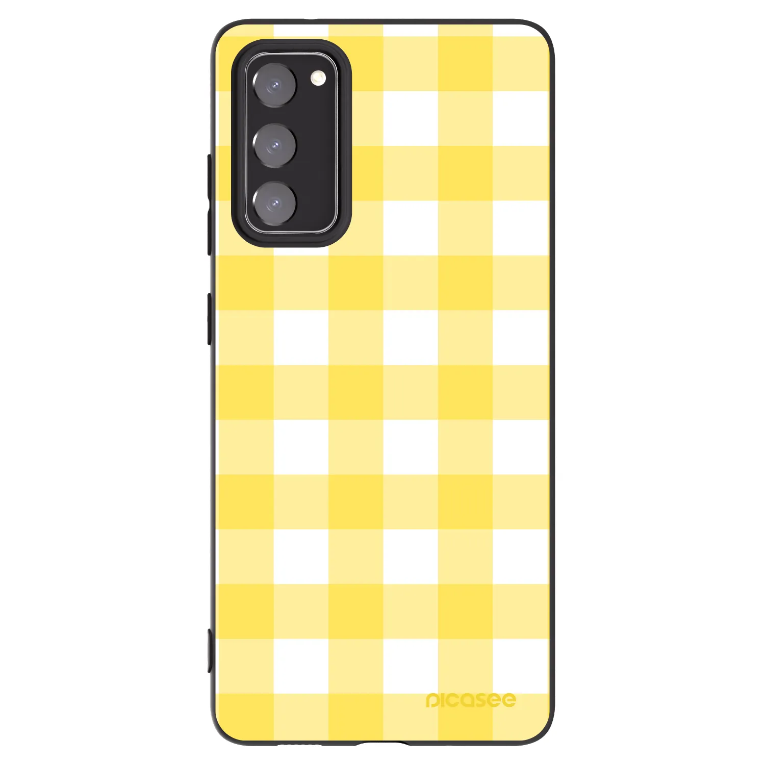 Picasee husă neagră din silicon pentru Samsung Galaxy S20 FE - Gride lemon