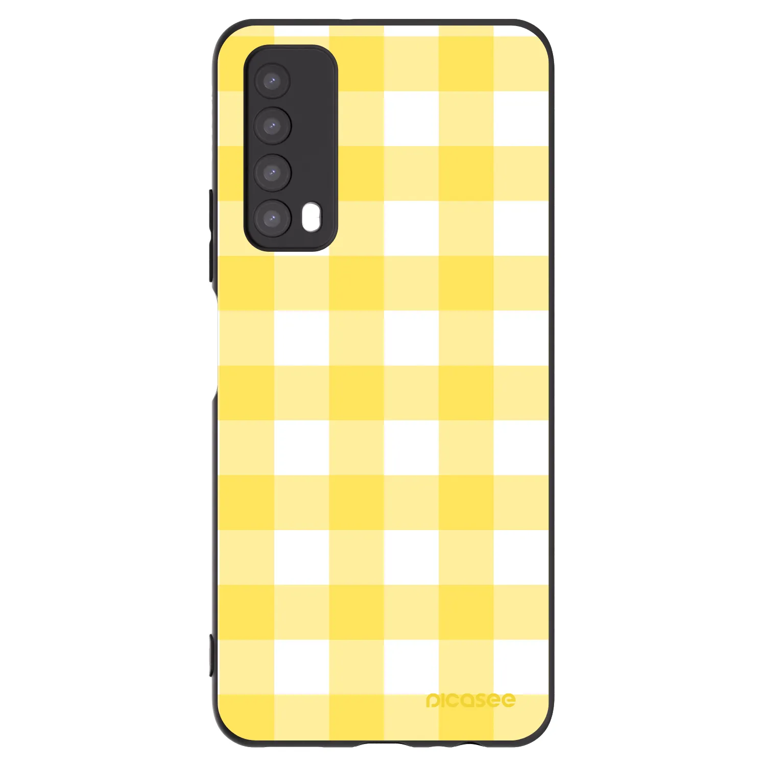 Picasee husă neagră din silicon pentru Huawei P Smart 2021 - Gride lemon