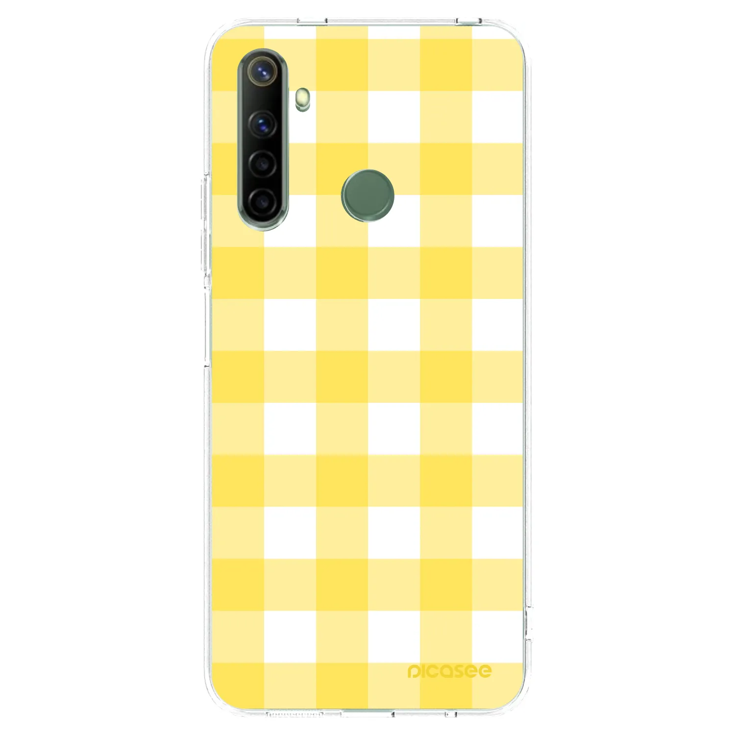 Picasee husă transparentă din silicon pentru Realme 6i - Gride lemon