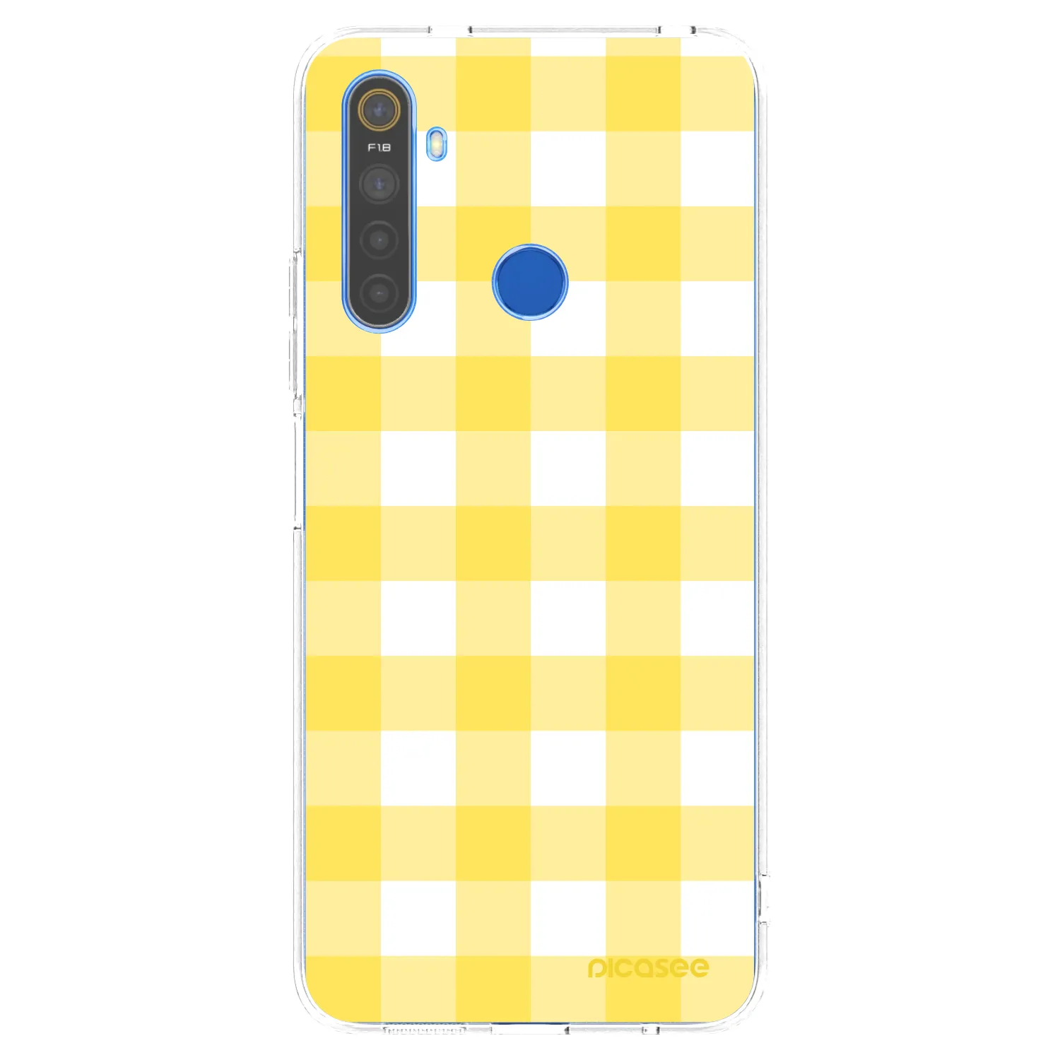 Picasee husă transparentă din silicon pentru Realme 5 - Gride lemon