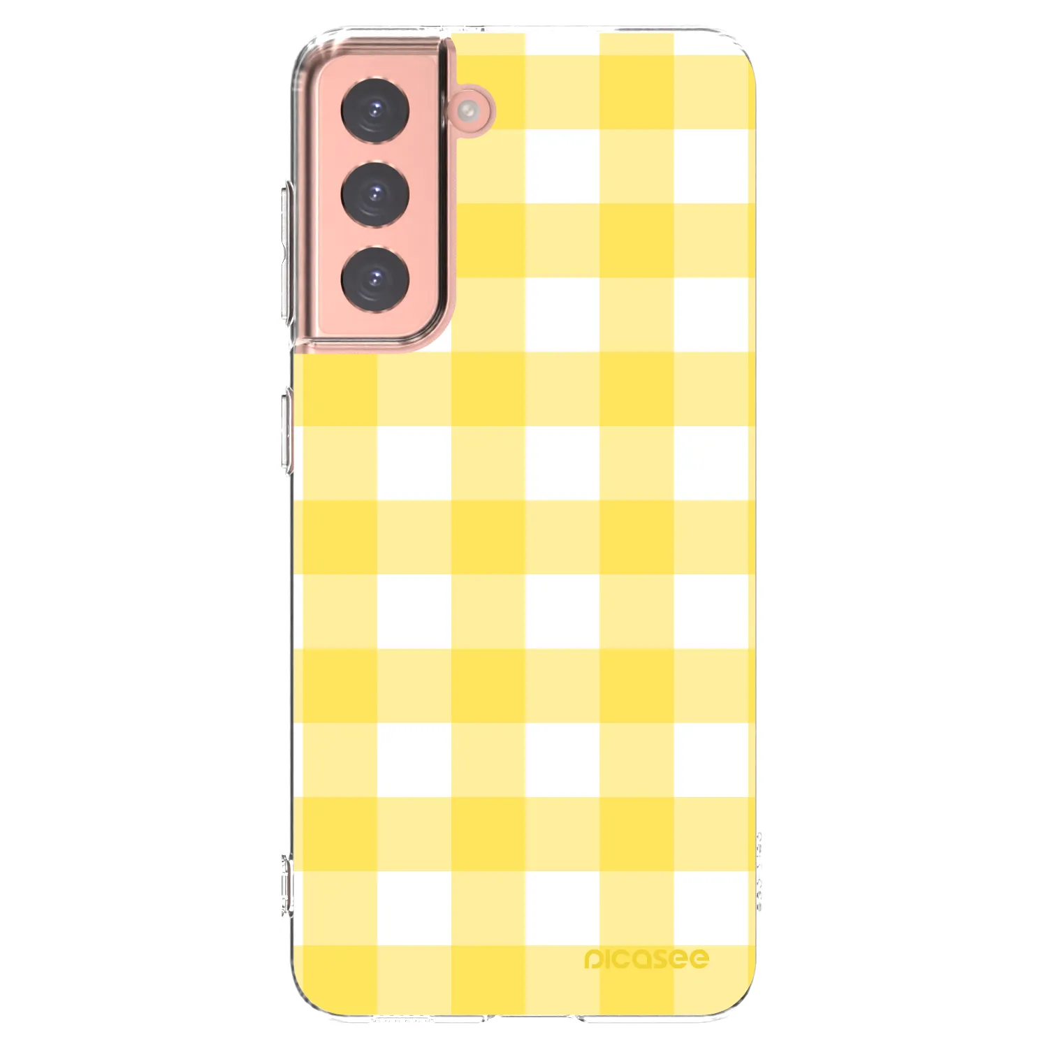 Picasee husă transparentă din silicon pentru Samsung Galaxy S21 5G G991B - Gride lemon