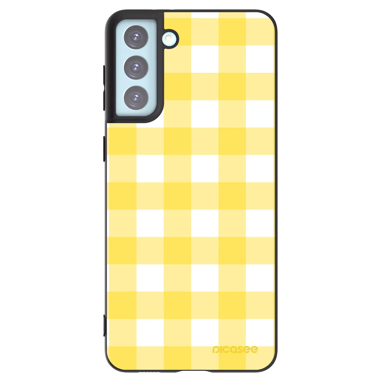 Picasee husă neagră din silicon pentru Samsung Galaxy S21+ 5G G996F - Gride lemon