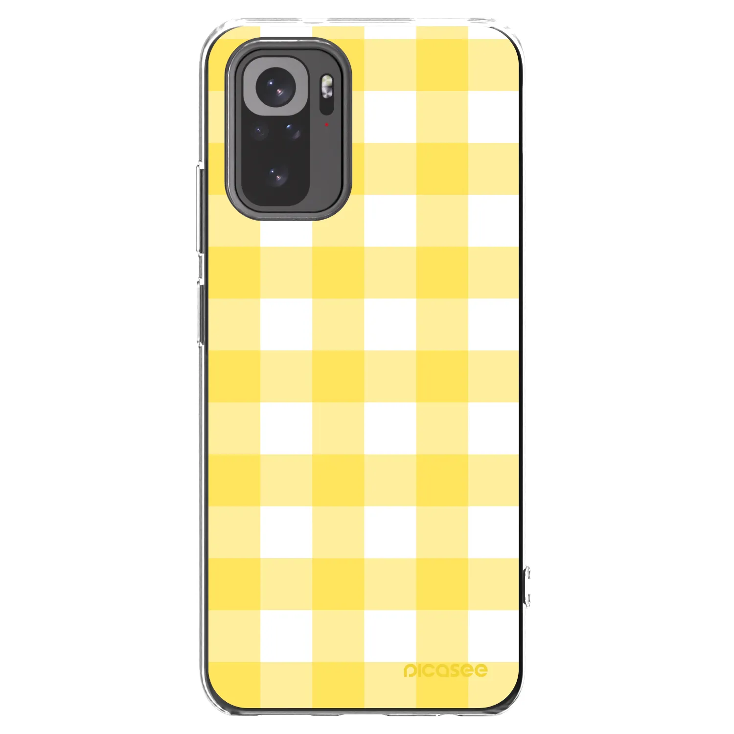 Picasee husă transparentă din silicon pentru Xiaomi Redmi Note 10 - Gride lemon