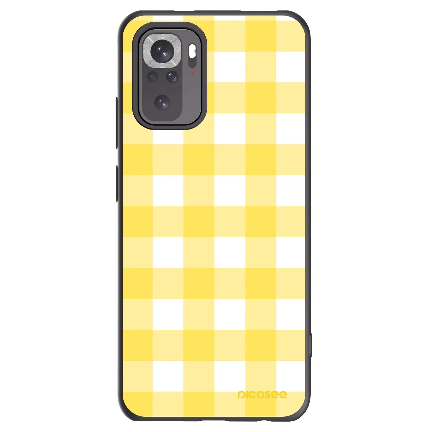 Picasee husă neagră din silicon pentru Xiaomi Redmi Note 10 - Gride lemon
