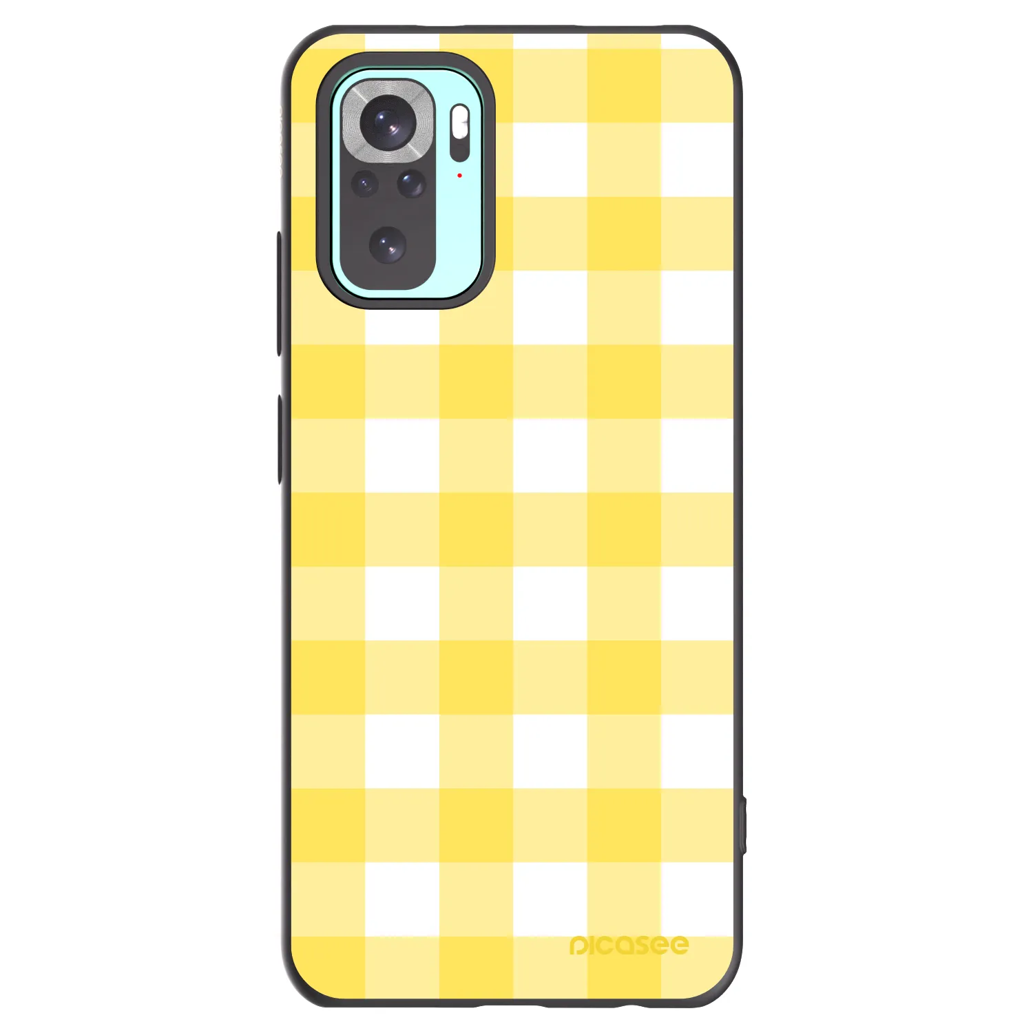 Picasee husă neagră din silicon pentru Xiaomi Redmi Note 10 Pro - Gride lemon