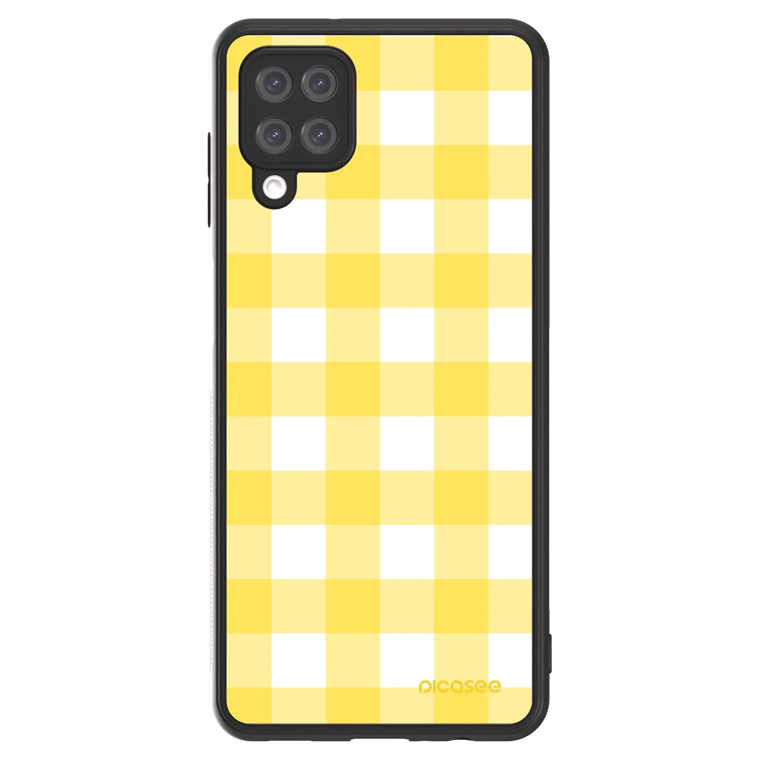 Picasee ULTIMATE CASE pentru Samsung Galaxy A12 A125F - Gride lemon