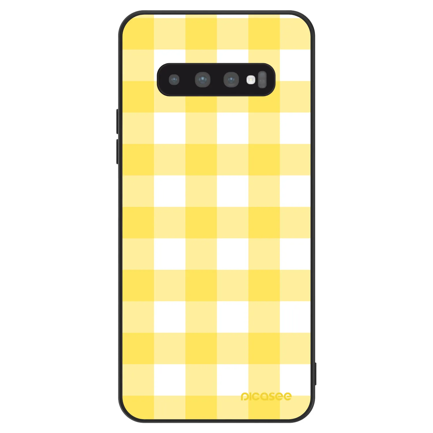 Picasee ULTIMATE CASE pentru Samsung Galaxy S10 G973 - Gride lemon