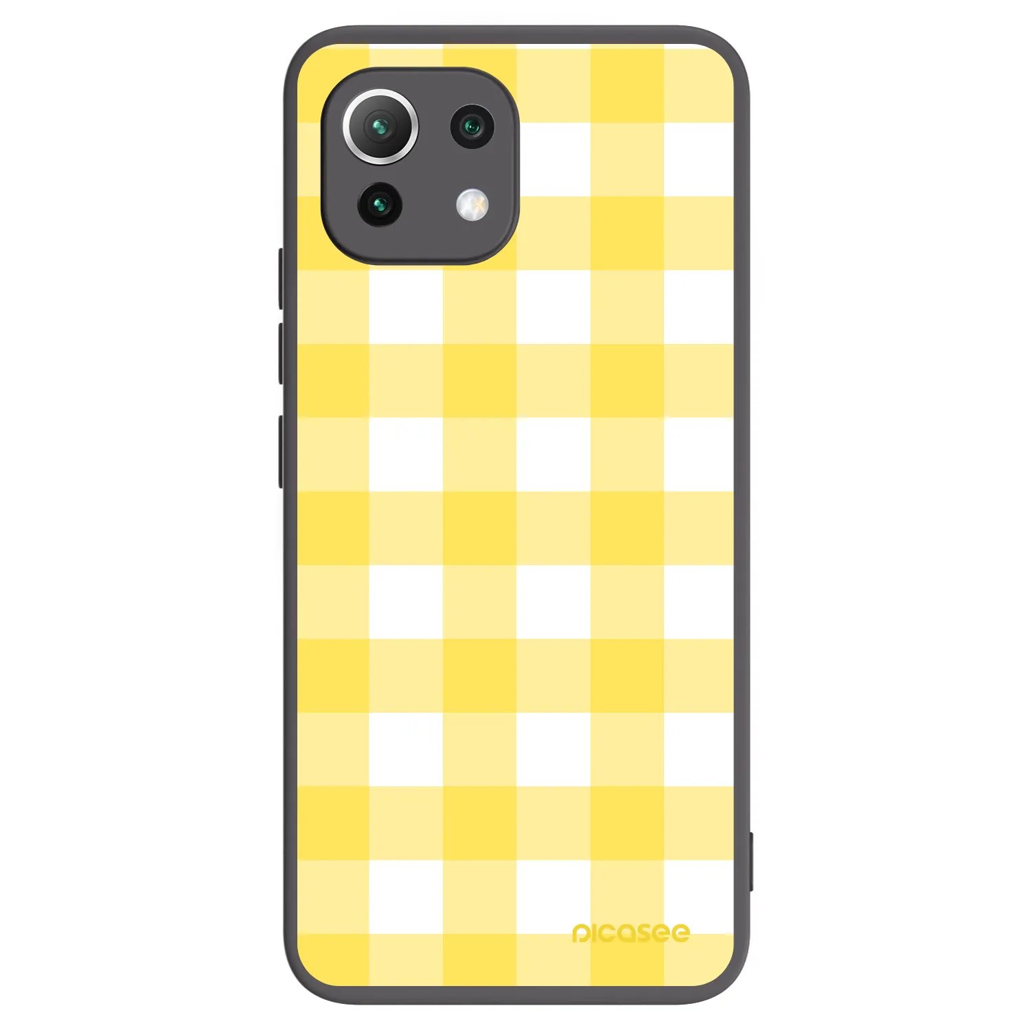 Picasee husă neagră din silicon pentru Xiaomi Mi 11 Lite - Gride lemon