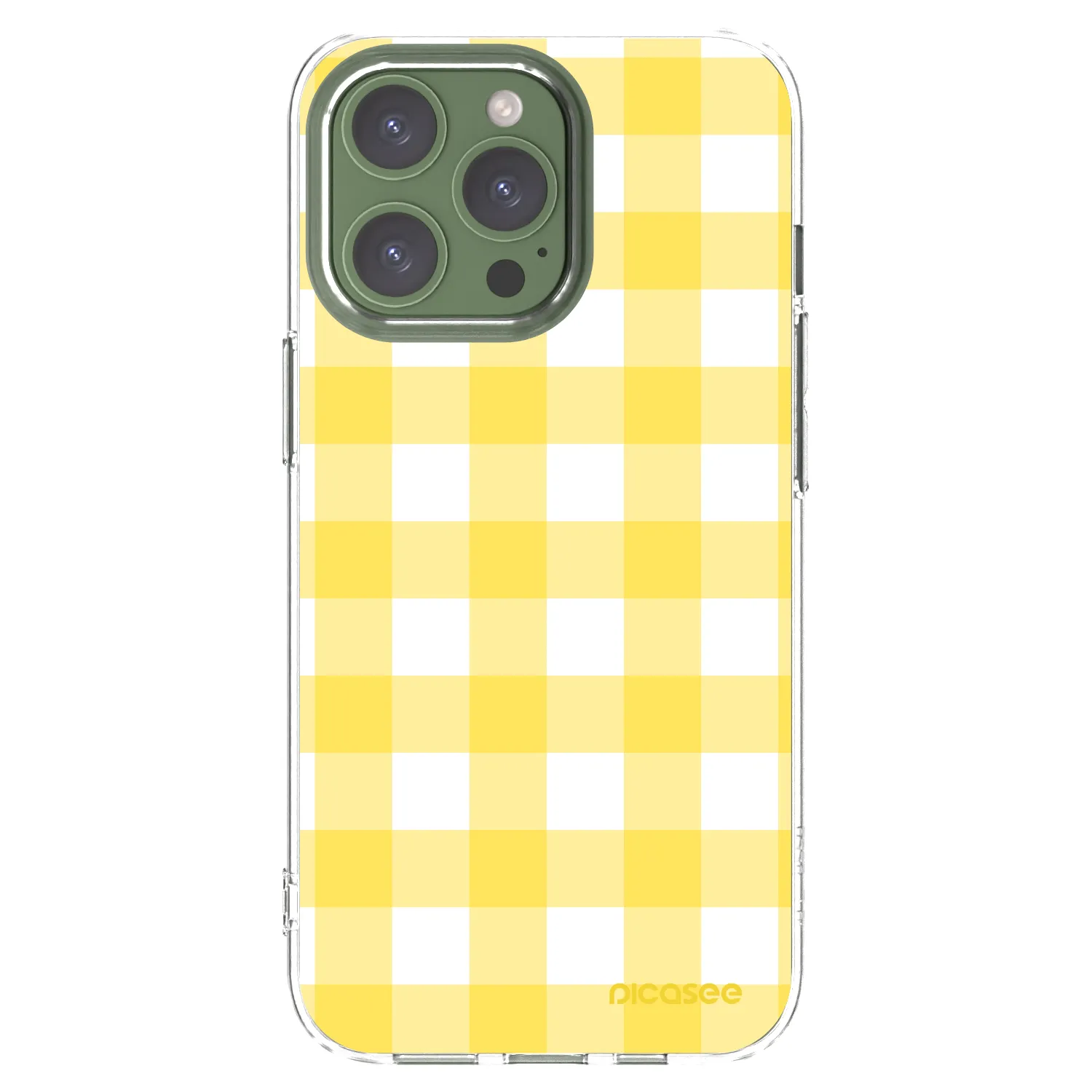 Picasee husă transparentă din silicon pentru Apple iPhone 13 Pro - Gride lemon