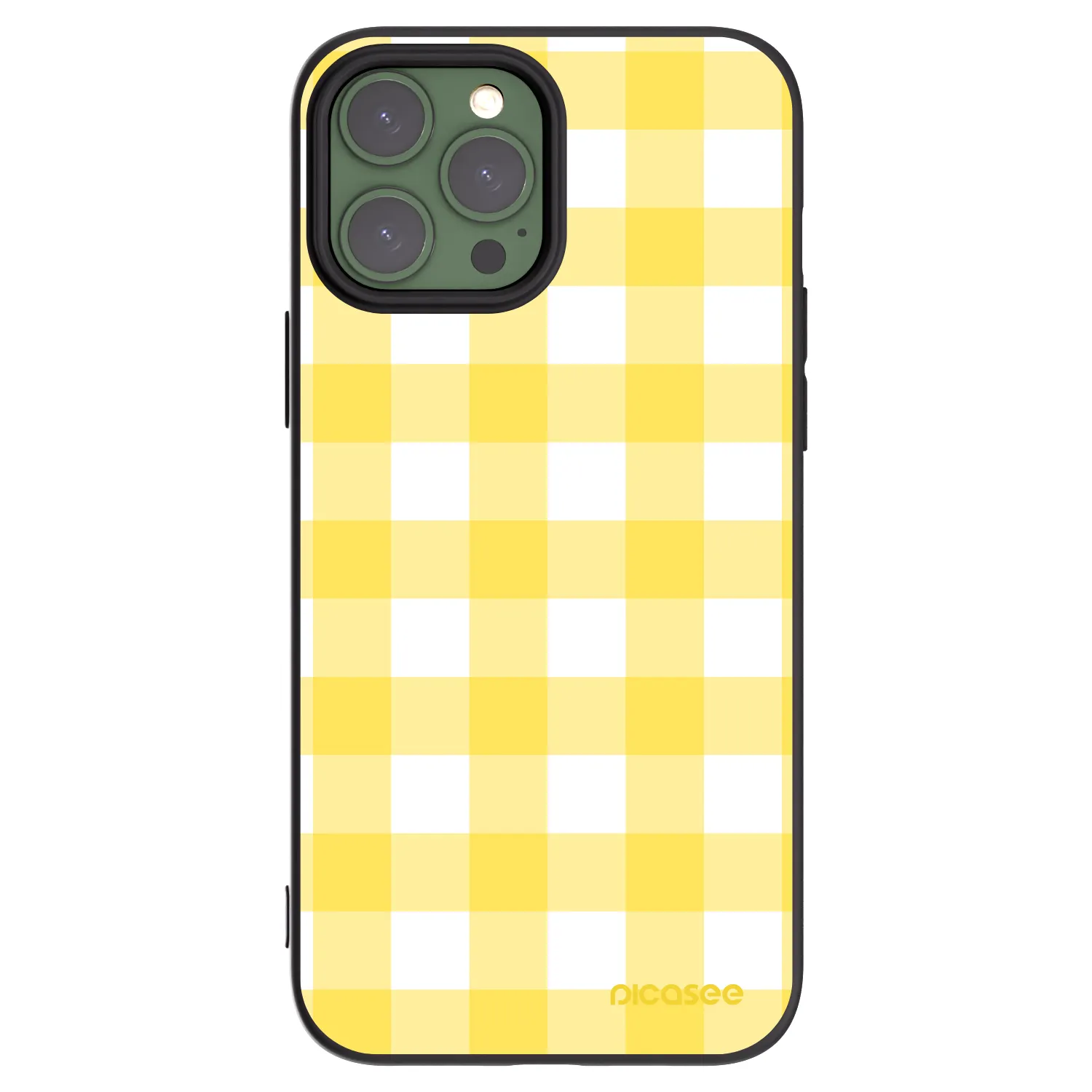 Picasee husă neagră din silicon pentru Apple iPhone 13 Pro Max - Gride lemon