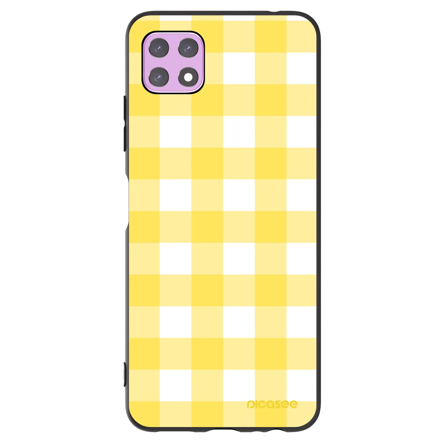 Picasee husă neagră din silicon pentru Samsung Galaxy A22 A226B 5G - Gride lemon