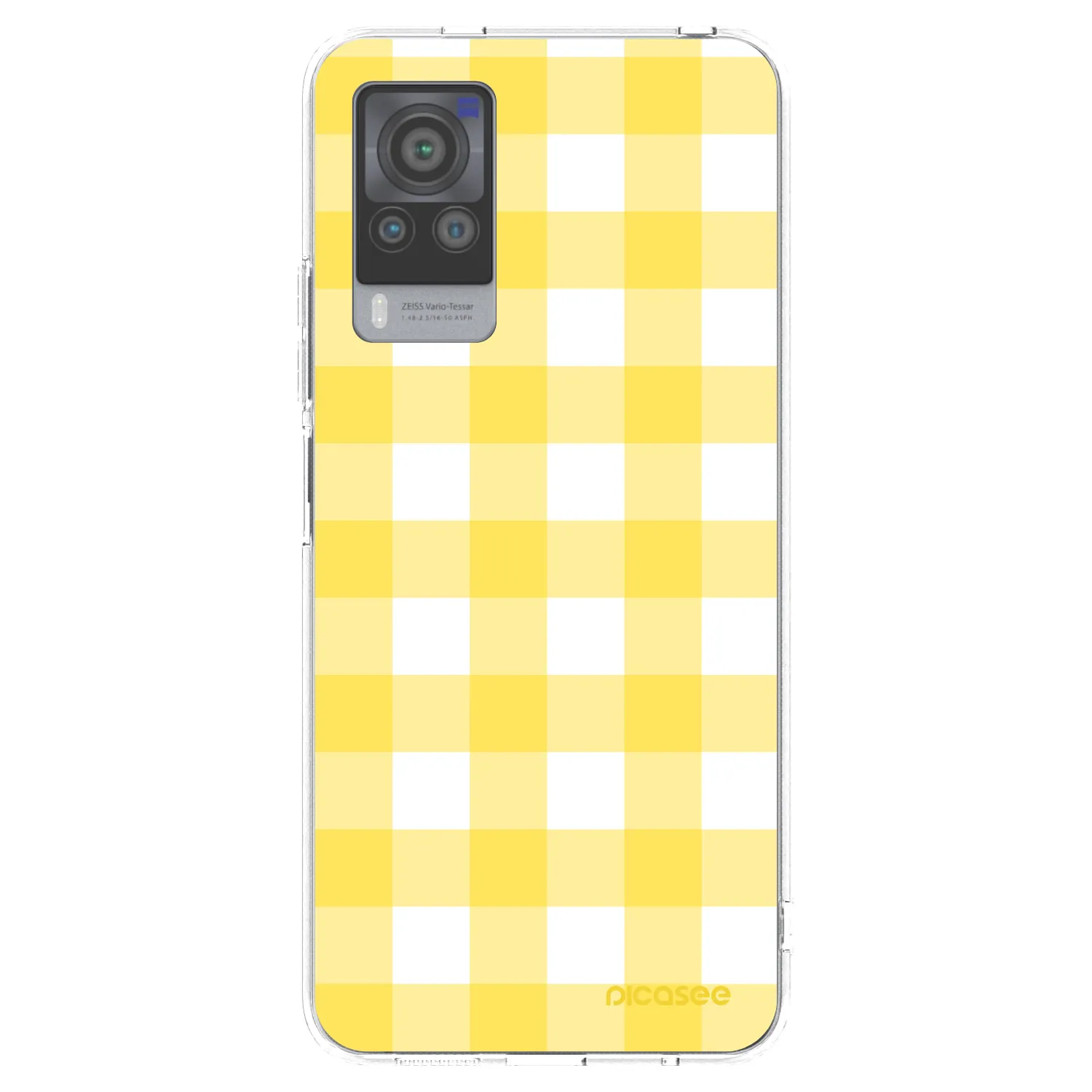 Picasee husă transparentă din silicon pentru Vivo X60 Pro 5G - Gride lemon
