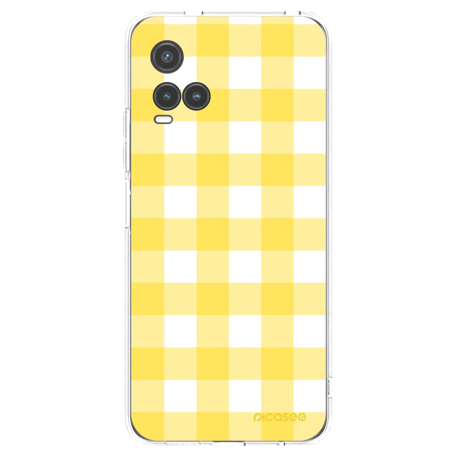 Picasee husă transparentă din silicon pentru Vivo Y33s - Gride lemon