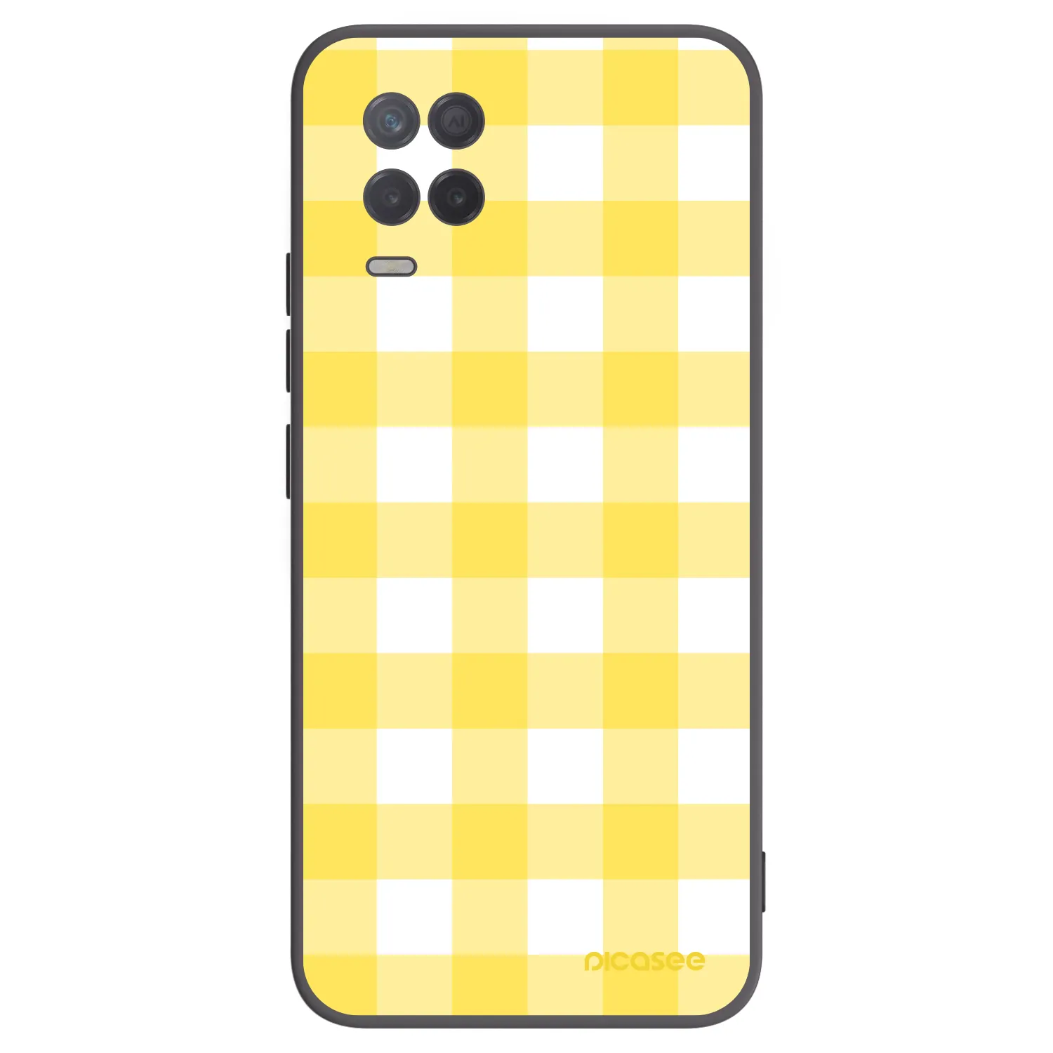 Picasee husă neagră din silicon pentru Realme 8 5G - Gride lemon
