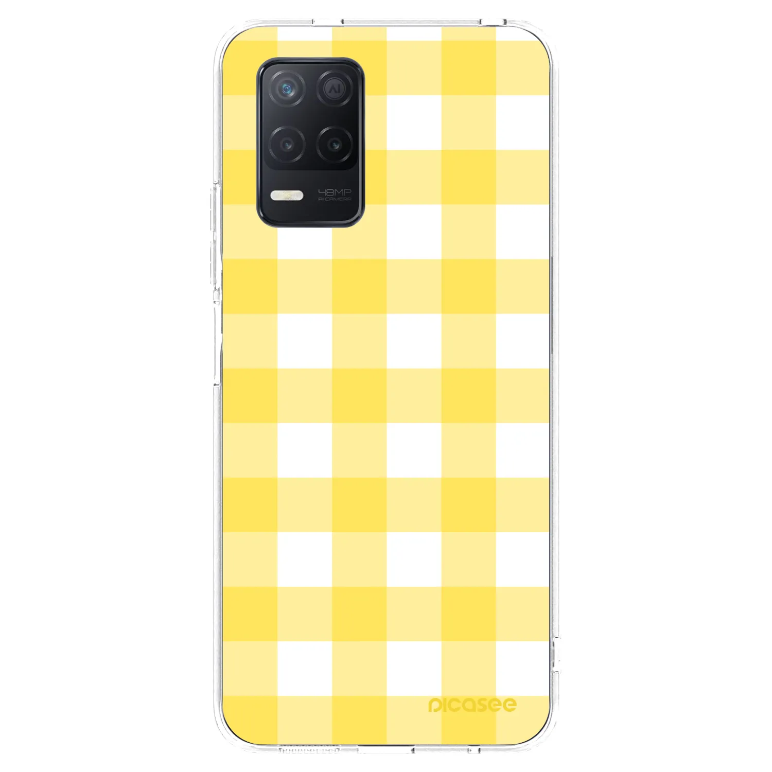 Picasee husă transparentă din silicon pentru Realme 8 5G - Gride lemon