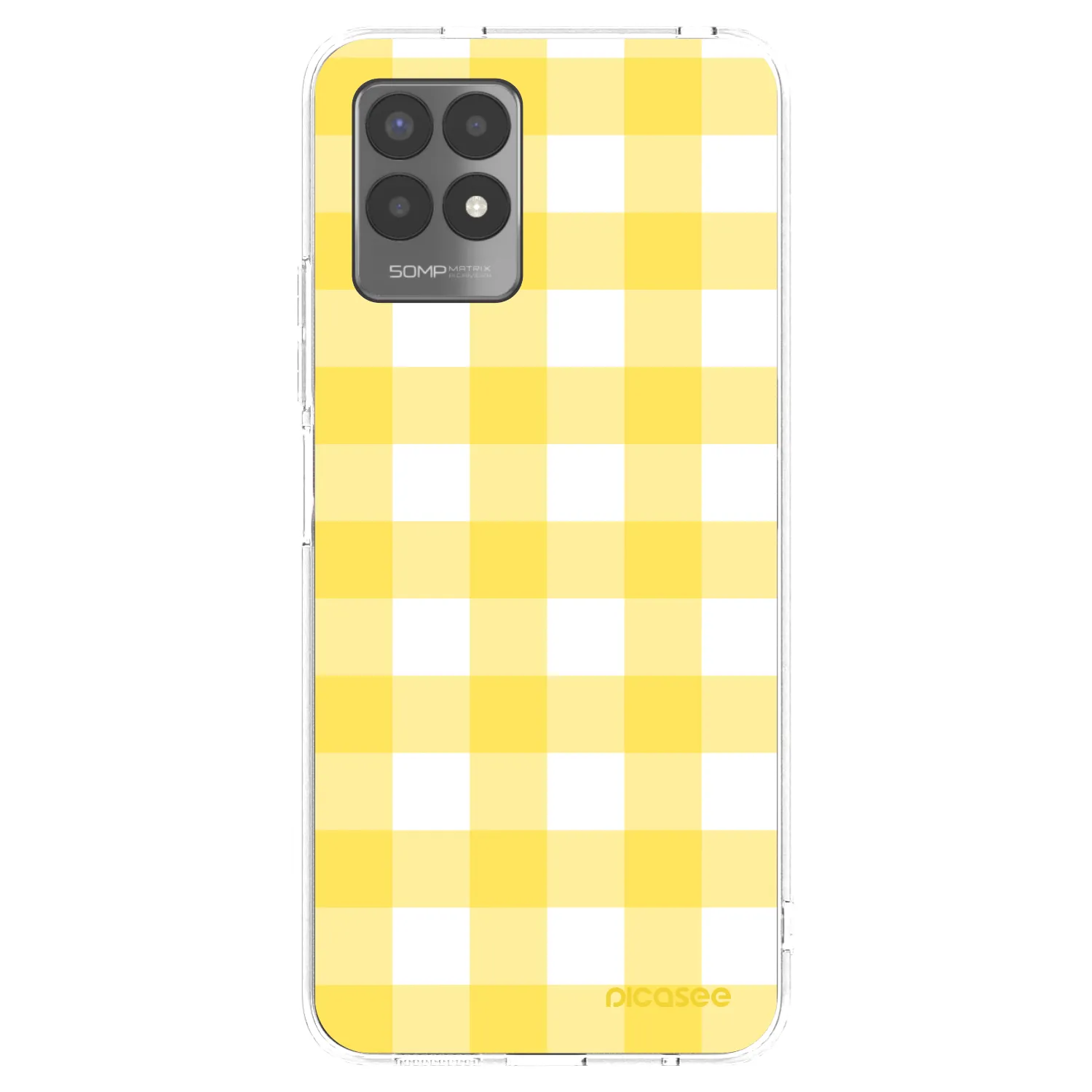 Picasee husă transparentă din silicon pentru Realme 8i - Gride lemon