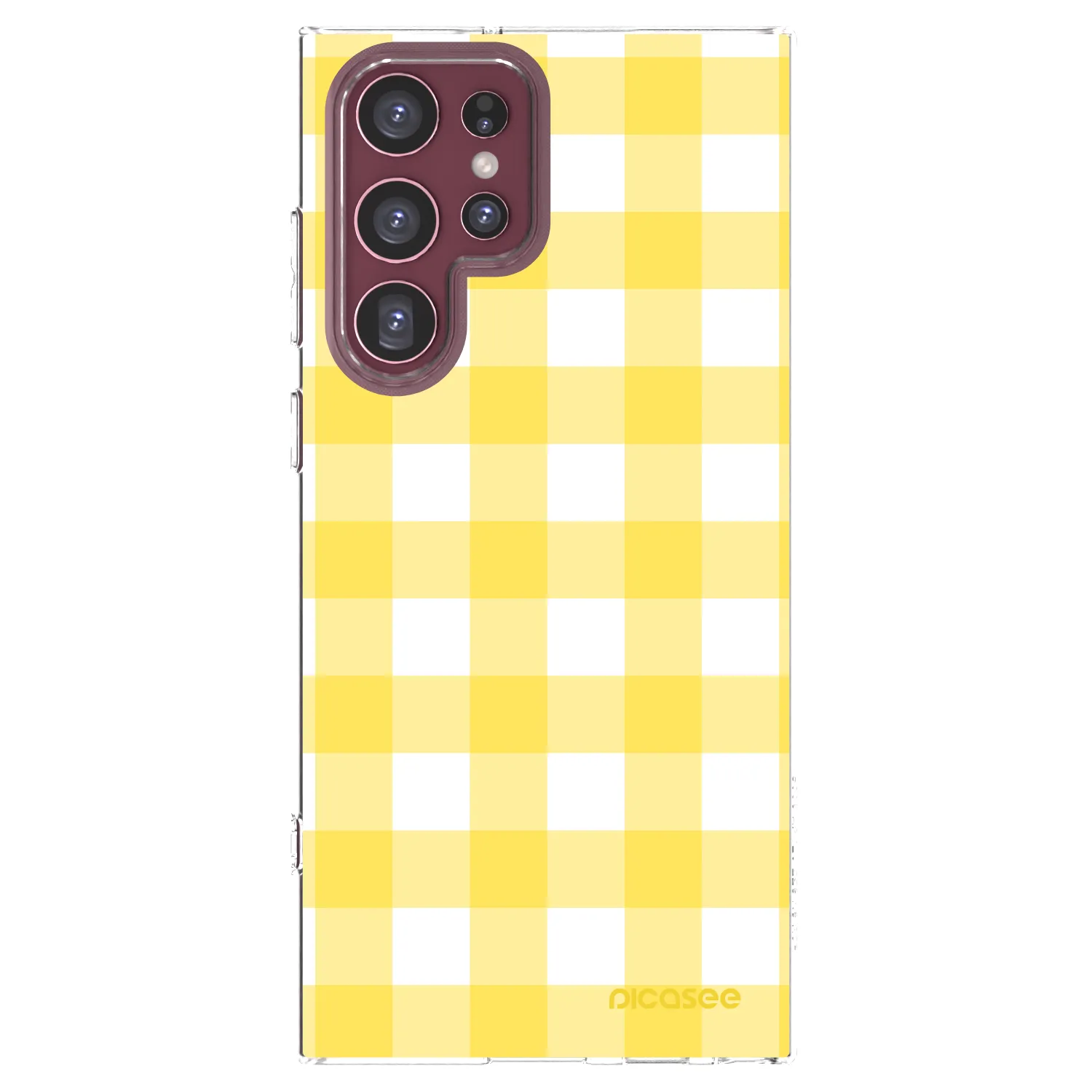 Picasee husă transparentă din silicon pentru Samsung Galaxy S22 Ultra 5G - Gride lemon