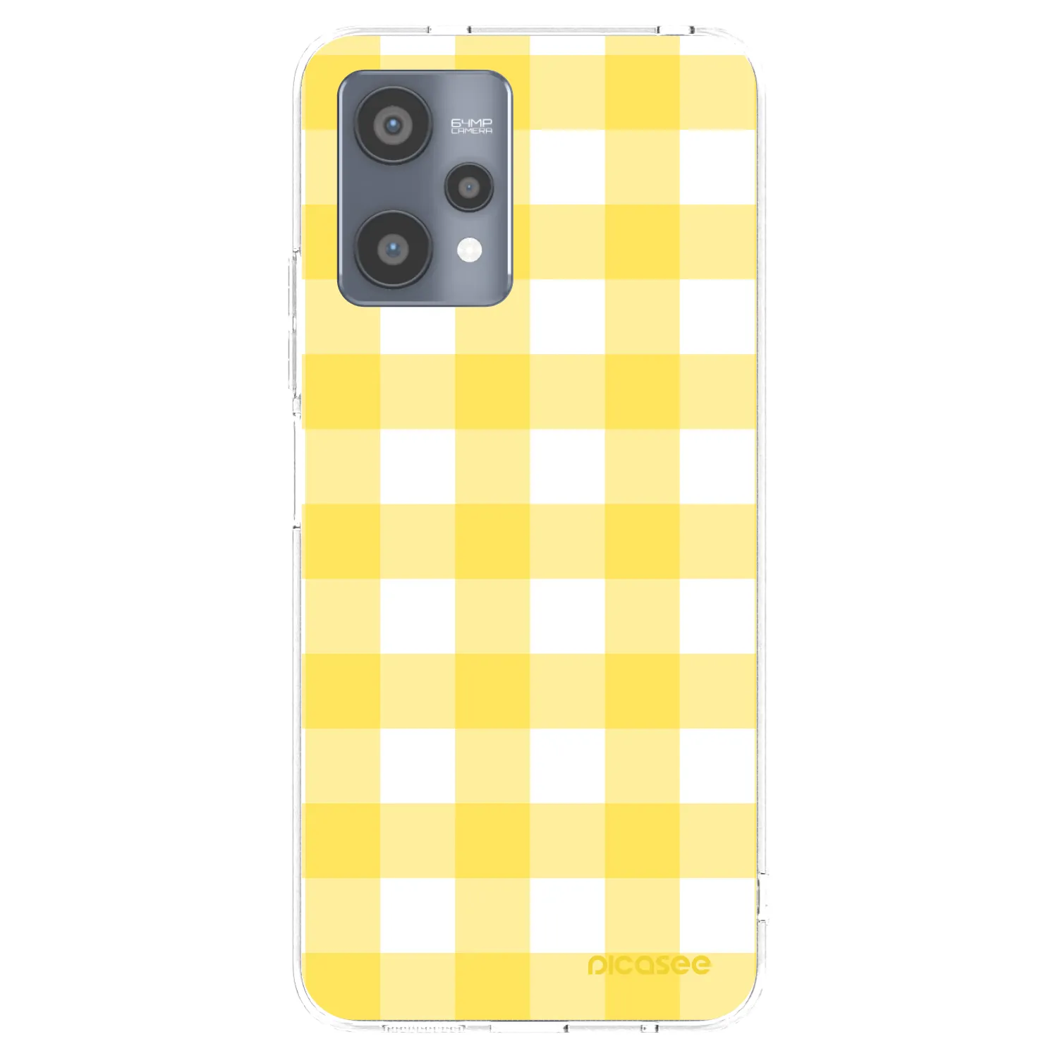 Picasee husă transparentă din silicon pentru Realme 9 Pro 5G - Gride lemon