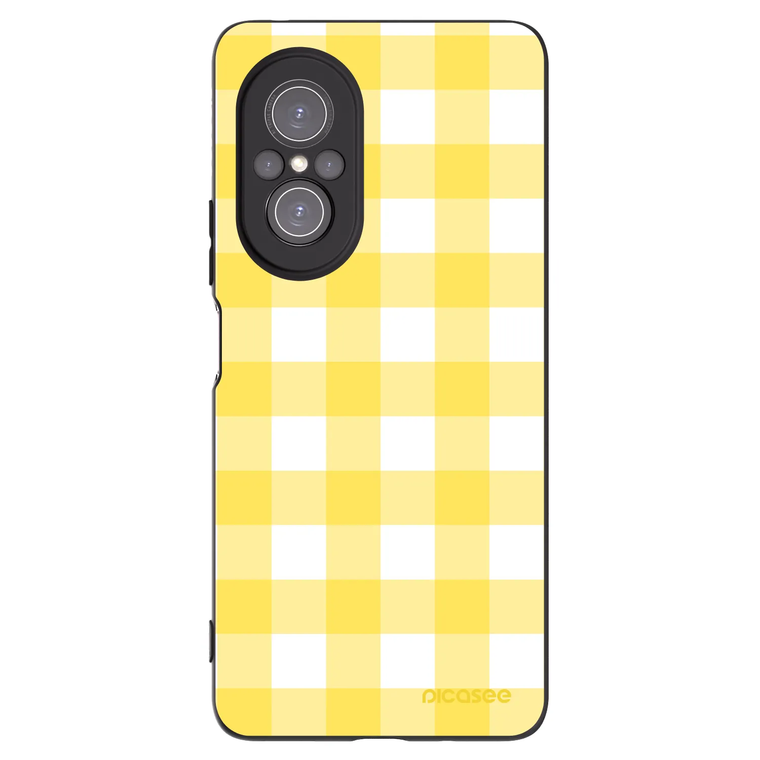 Picasee husă neagră din silicon pentru Huawei Nova 9 SE - Gride lemon