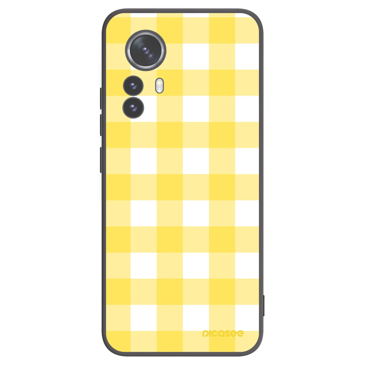 Picasee husă neagră din silicon pentru Xiaomi 12 Pro - Gride lemon