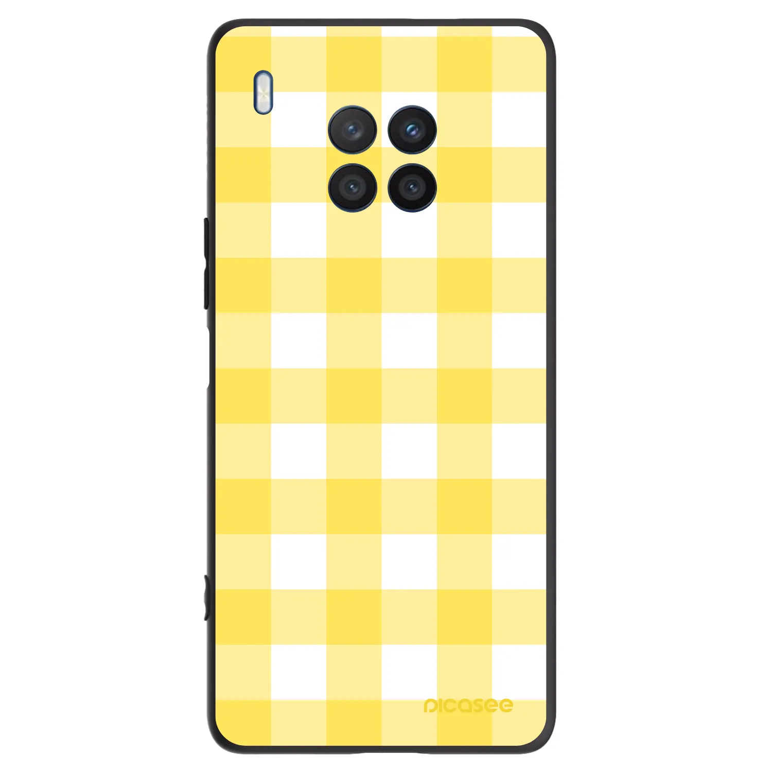 Picasee husă neagră din silicon pentru Honor 50 Lite - Gride lemon