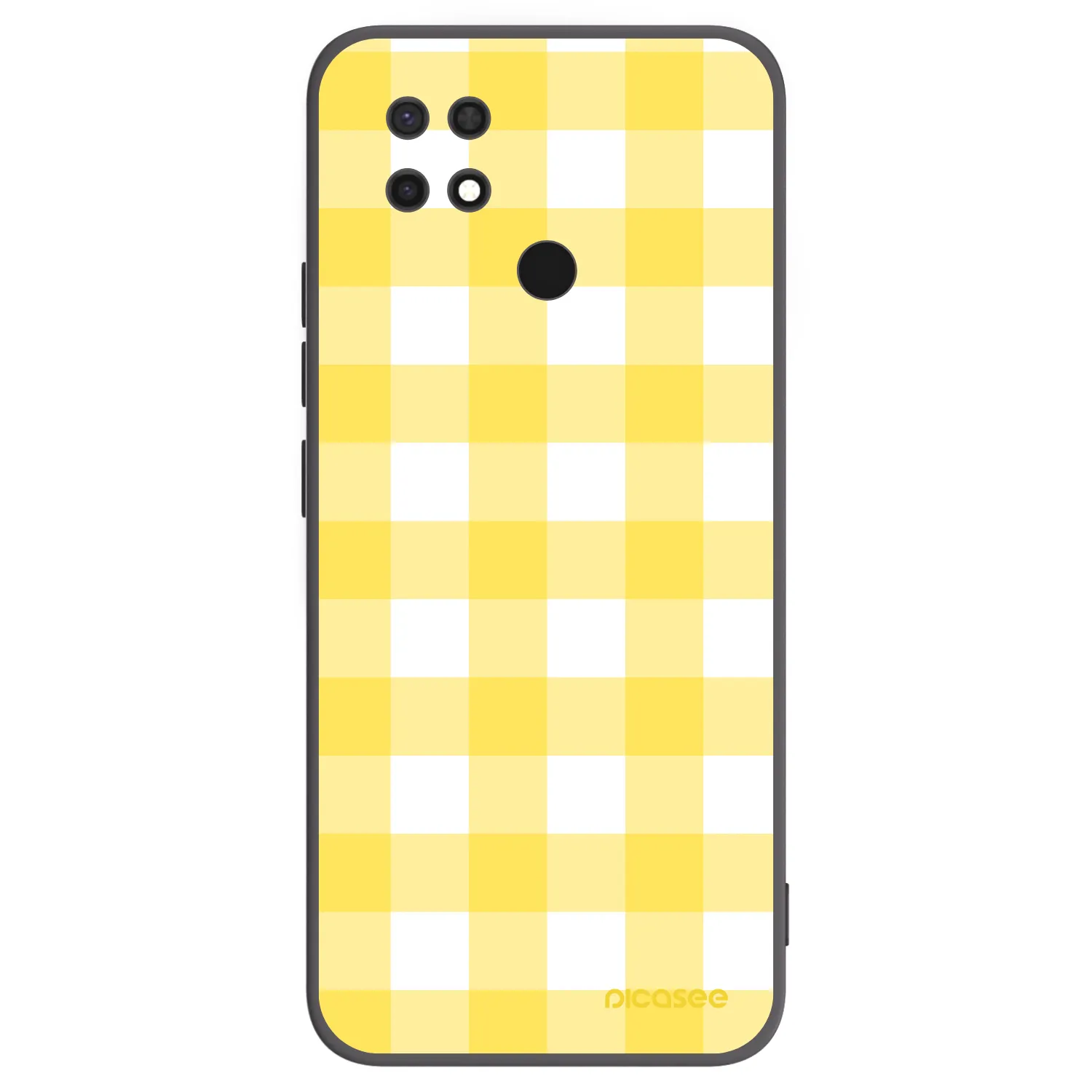 Picasee husă neagră din silicon pentru Xiaomi Redmi 10C - Gride lemon