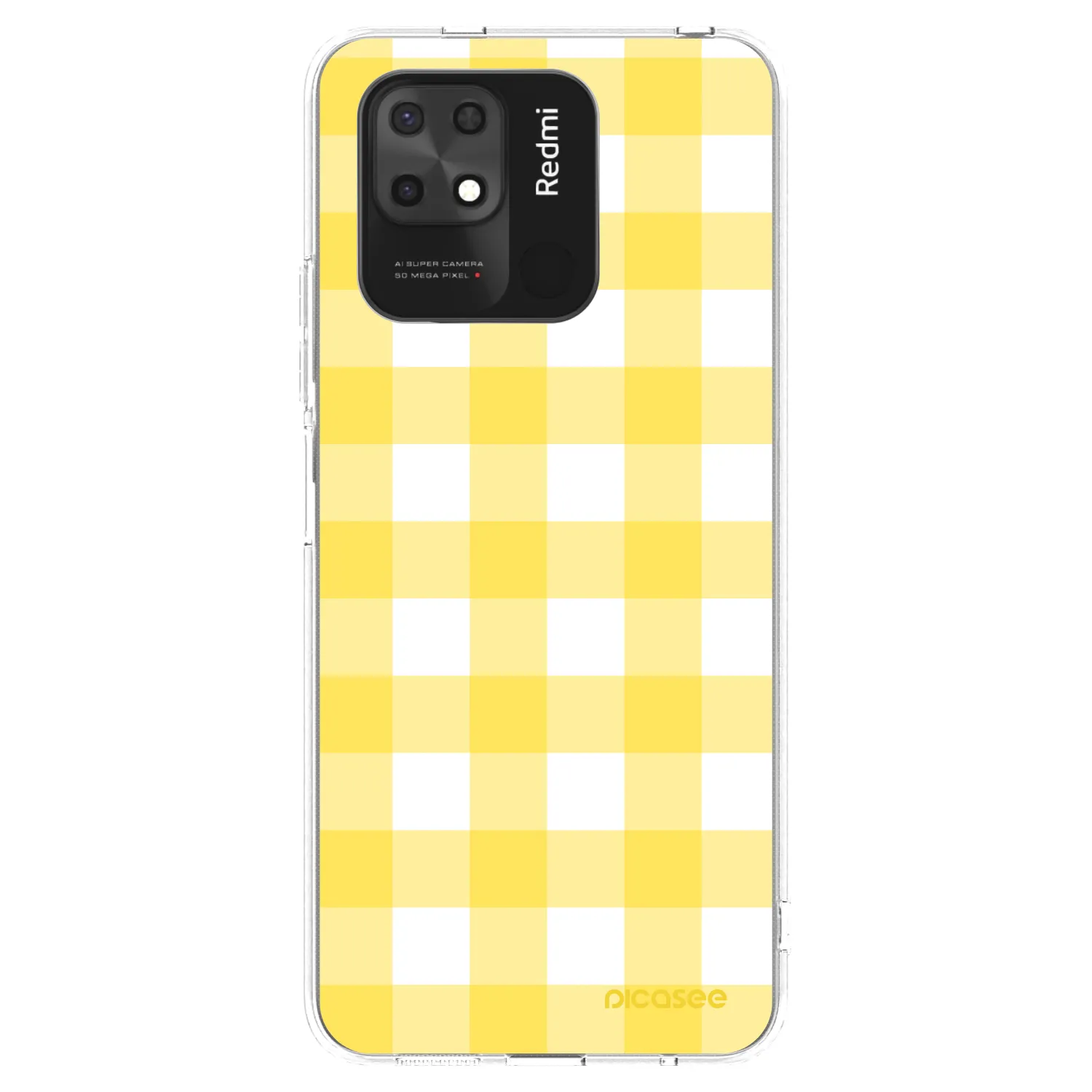 Picasee husă transparentă din silicon pentru Xiaomi Redmi 10C - Gride lemon