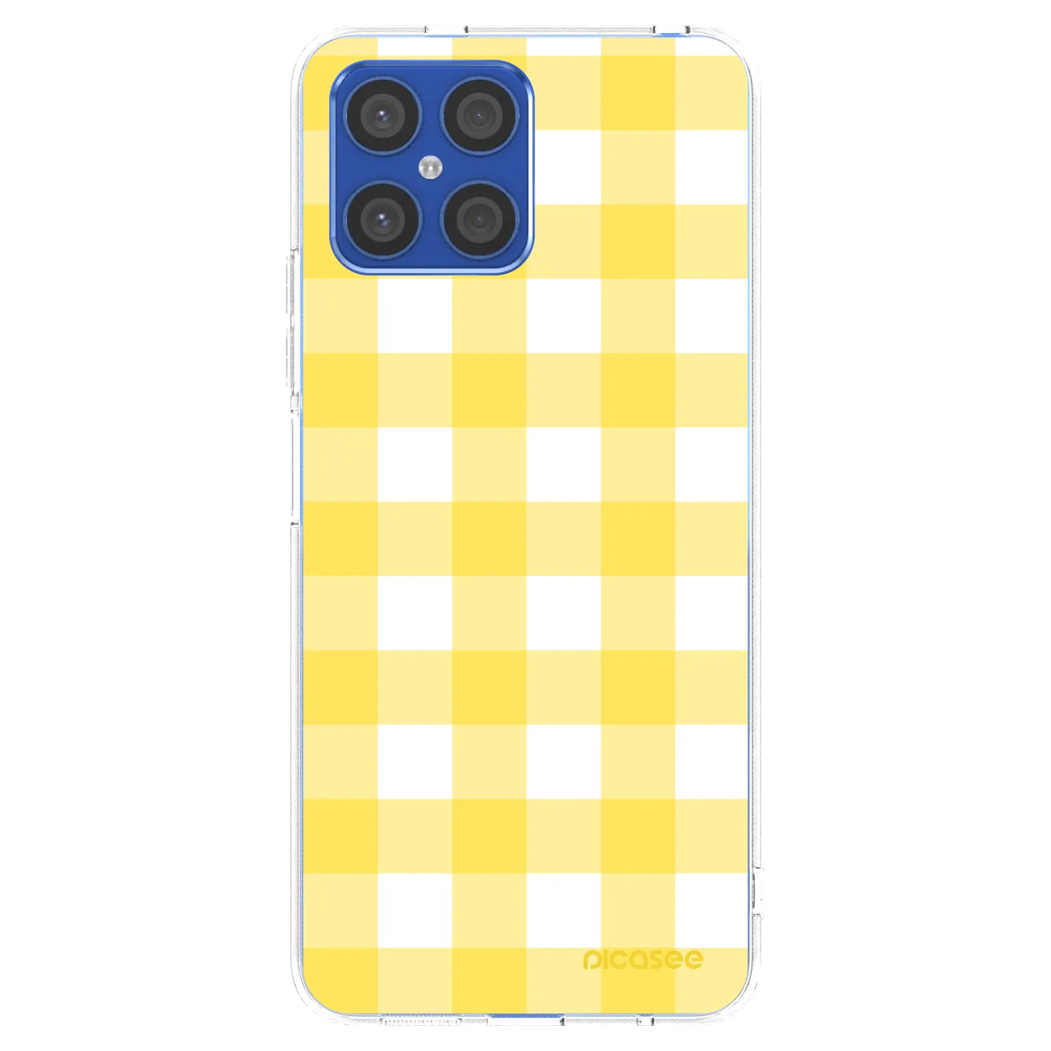 Picasee husă transparentă din silicon pentru Honor X8 4G - Gride lemon
