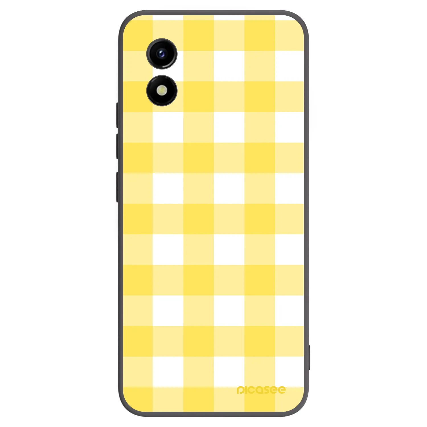 Picasee husă neagră din silicon pentru Vivo Y01 - Gride lemon