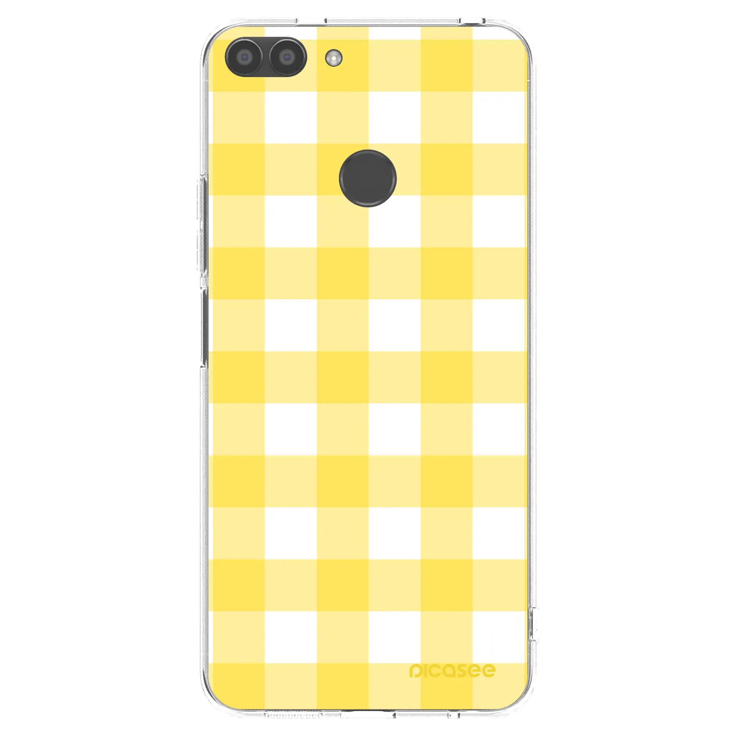Picasee husă transparentă din silicon pentru Huawei P Smart - Gride lemon