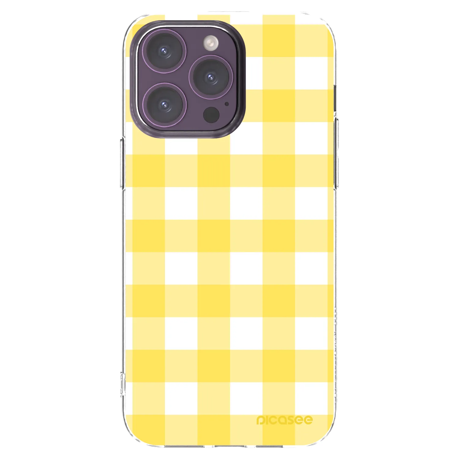 Picasee husă transparentă din silicon pentru Apple iPhone 14 Pro Max - Gride lemon
