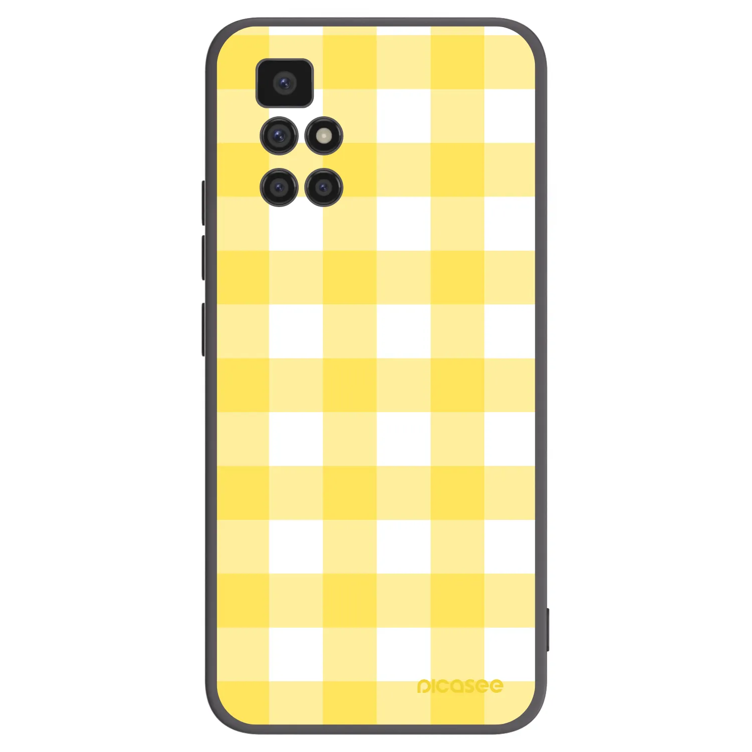 Picasee husă neagră din silicon pentru Xiaomi Redmi 10 (2022) - Gride lemon