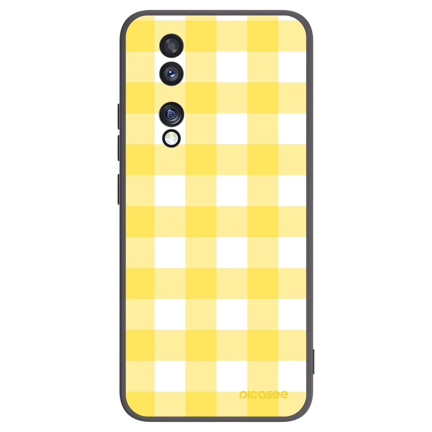 Picasee husă neagră din silicon pentru Honor 70 - Gride lemon
