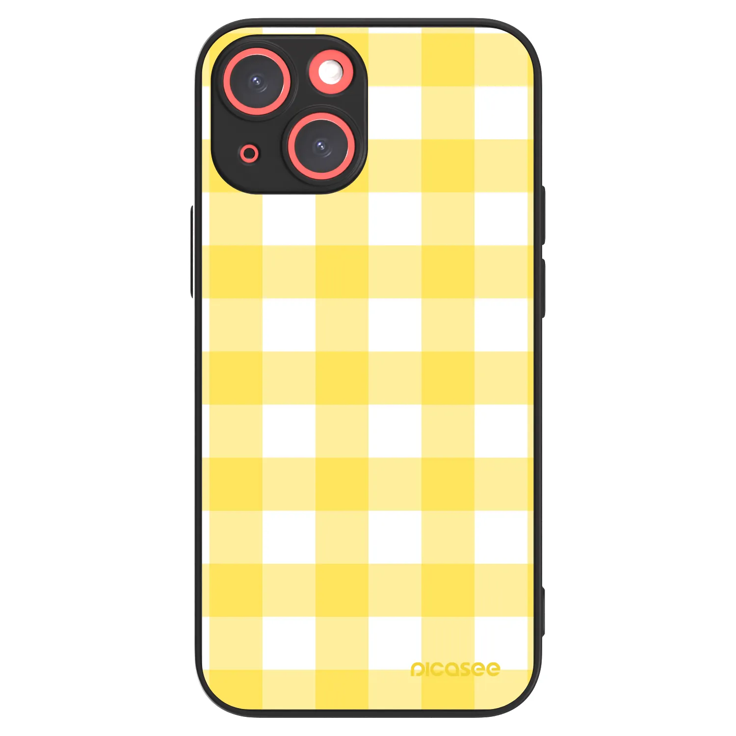 Picasee ULTIMATE CASE MagSafe pentru Apple iPhone 13 mini - Gride lemon