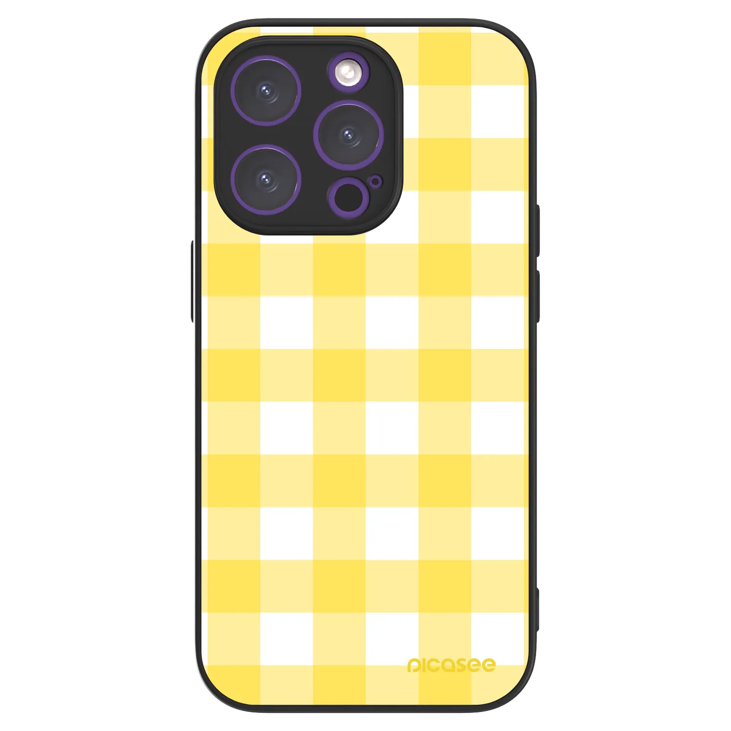 Picasee ULTIMATE CASE MagSafe pentru Apple iPhone 14 Pro - Gride lemon