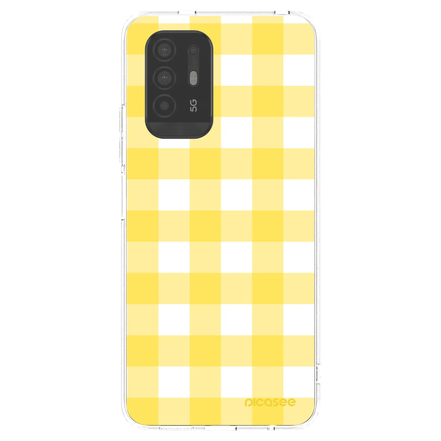 Picasee husă transparentă din silicon pentru OPPO A94 5G - Gride lemon