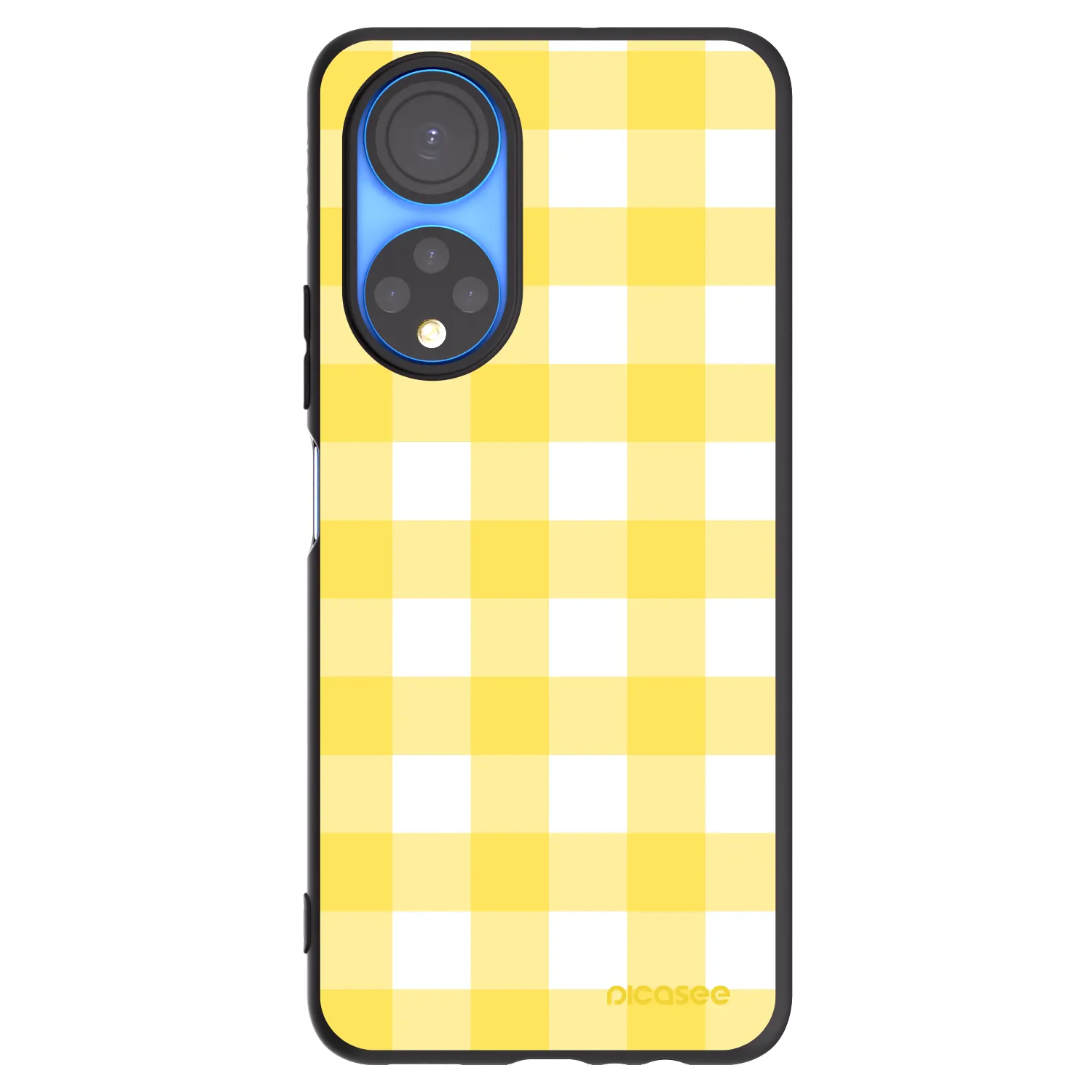 Picasee husă neagră din silicon pentru Honor X7 - Gride lemon