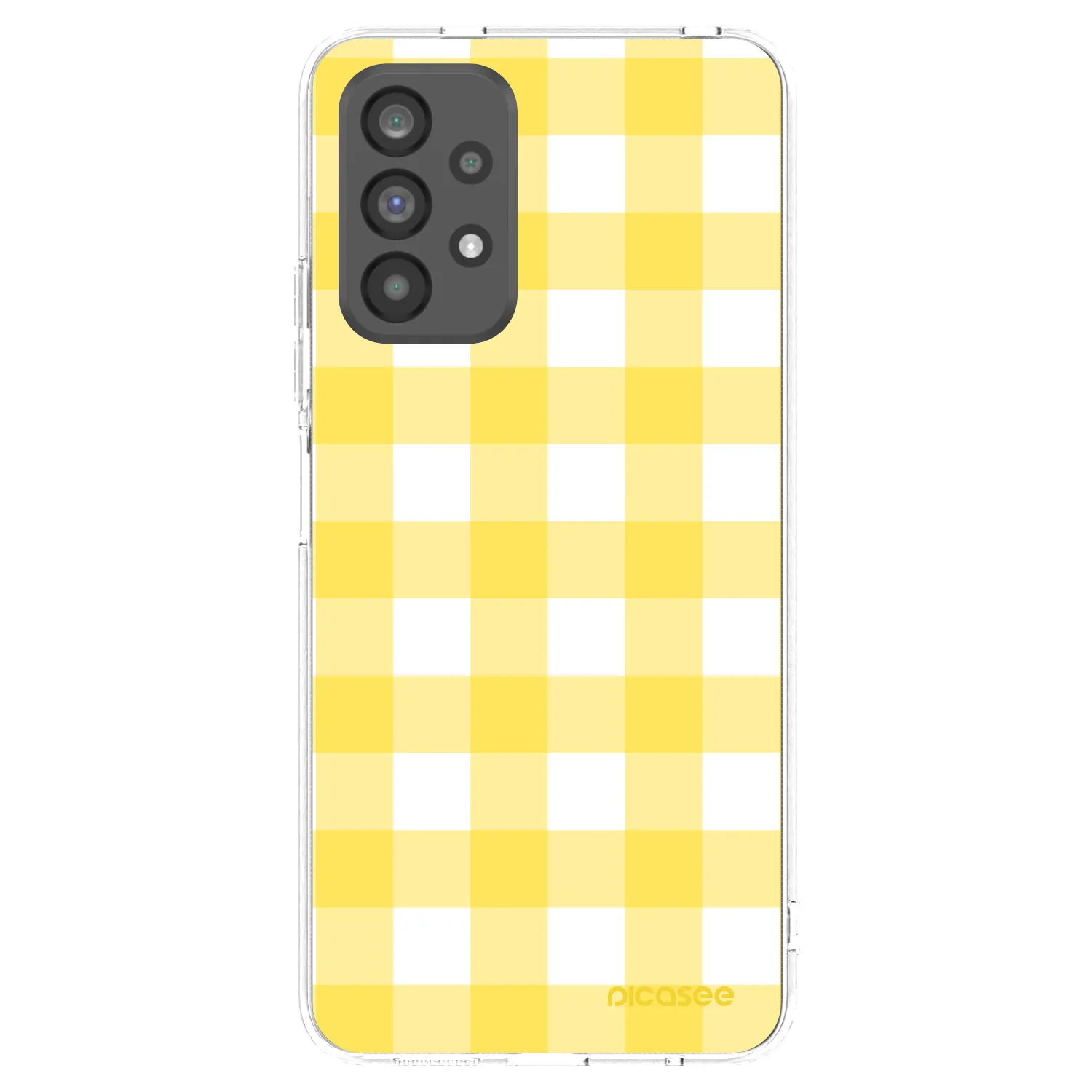 Picasee husă transparentă din silicon pentru Samsung Galaxy A73 5G - Gride lemon